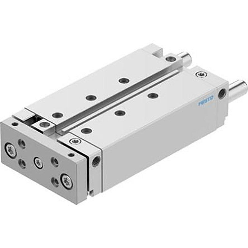 Festo Pneumatic Guided Cylinder - DFM-25-100-B-PPV-A-KF 25 mm Bore, DFM Series, 100 mm Double Acting Acting