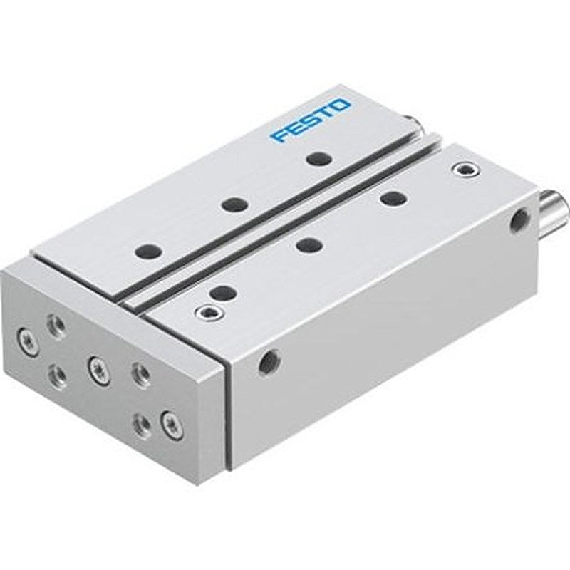 Festo Pneumatic Guided Cylinder - DFM-25-100-P-A-KF-F1A 25 mm Bore, DFM Series, 100 mm Double Acting Acting