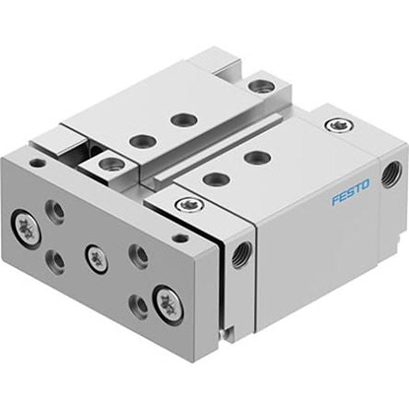 Festo Pneumatic Guided Cylinder - DFM-25-20-B-PPV-A-GF 25 mm Bore, DFM Series, 20 mm Double Acting Acting