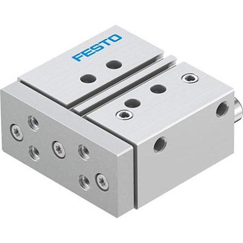 Festo Pneumatic Guided Cylinder - DFM-25-30-P-A-GF-F1A 25 mm Bore, DFM Series, 30 mm Double Acting Acting