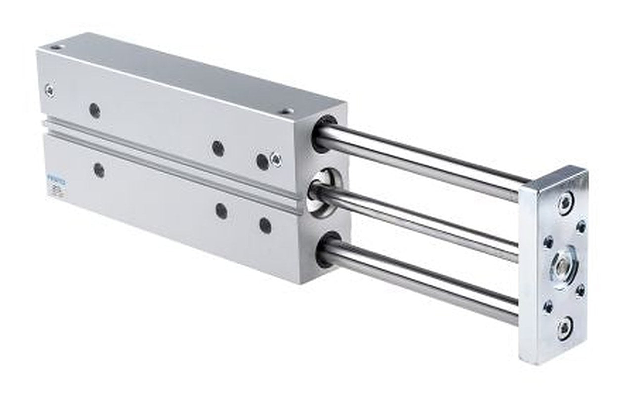 Festo Pneumatic Guided Cylinder - 170938 32 mm Bore, DFM Series, 200 mm Double Acting Acting