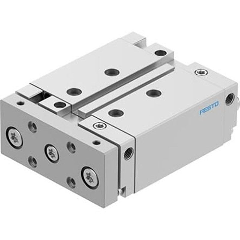 Festo Pneumatic Guided Cylinder - DFM-32-50-B-PPV-A-KF 32 mm Bore, DFM Series, 50 mm Double Acting Acting