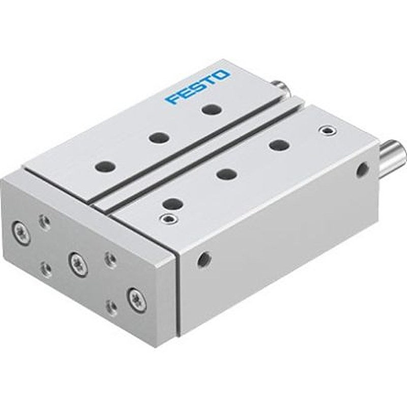 Festo Pneumatic Guided Cylinder - DFM-40-100-P-A-KF-F1A 40 mm Bore, DFM Series, 100 mm Double Acting Acting