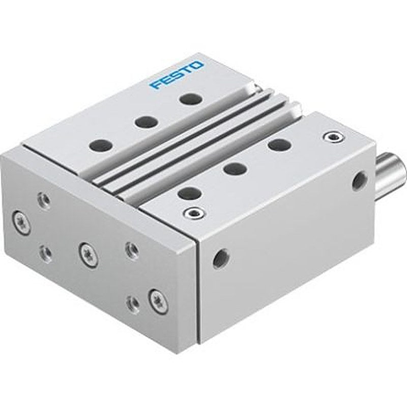 Festo Pneumatic Guided Cylinder - DFM-63-100-P-A-GF-F1A 63 mm Bore, DFM Series, 100 mm Double Acting Acting