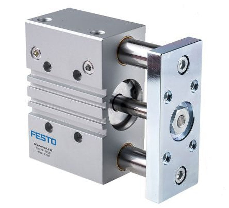 Festo Pneumatic Guided Cylinder - 170882 63 mm Bore, DFM Series, 125 mm Double Acting Acting