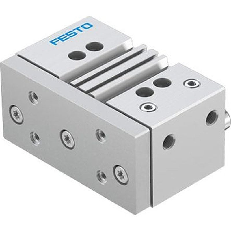 Festo Pneumatic Guided Cylinder - DFM-63-25-P-A-KF-F1A 63 mm Bore, DFM Series, 25 mm Double Acting Acting