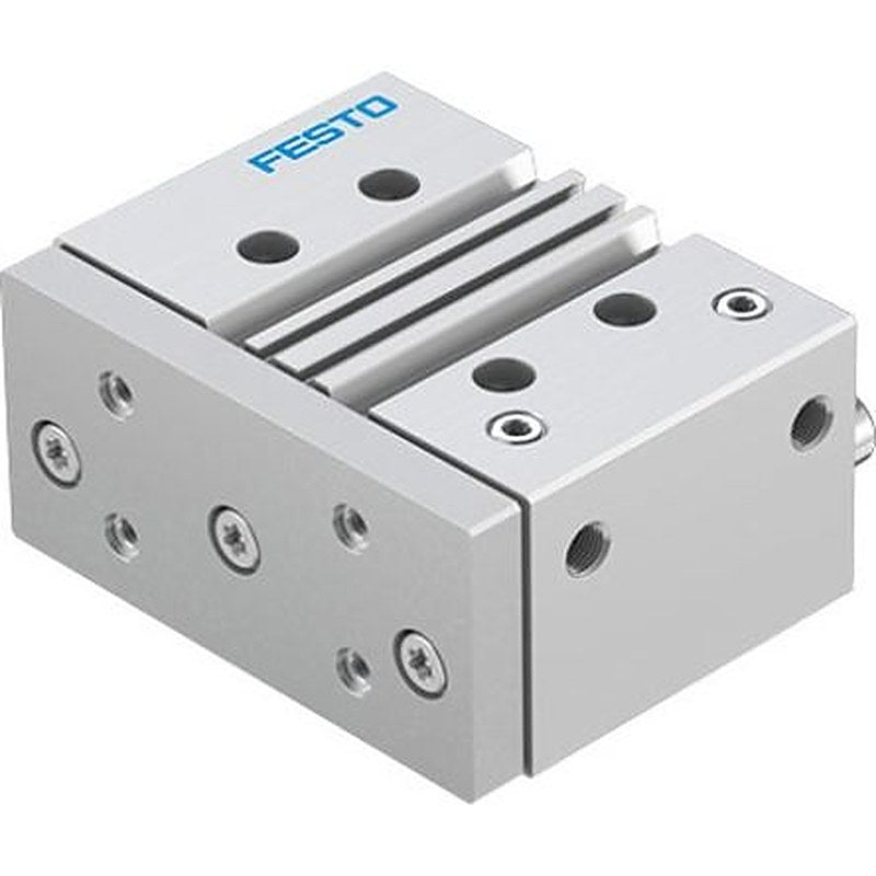 Festo Pneumatic Guided Cylinder - DFM-63-50-P-A-KF-F1A 63 mm Bore, DFM Series, 50 mm Double Acting Acting