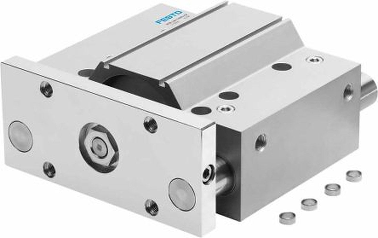 Festo Pneumatic Guided Cylinder - 170889 80 mm Bore, DFM-80-125-P-A-GF Series, 125 mm Double Acting Acting