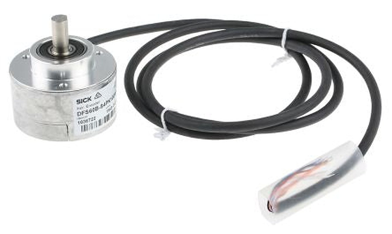 SICK DFS60B Series Incremental Incremental Encoder 32V dc, 10000 ppr ppr, HTL, TTL Signal, Solid Type, 10 mm Shaft