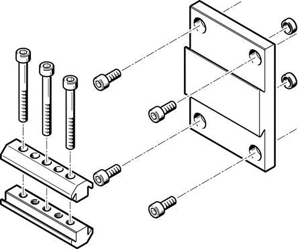 Festo Adapter Kit DHAA-D-L-32-H2, For Use With Pneumatic Cylinder & Actuator