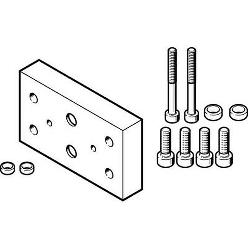 Festo Adapter Kit DHAA-G-G3-16-B6-14, For Use With Pneumatic Cylinder & Actuator