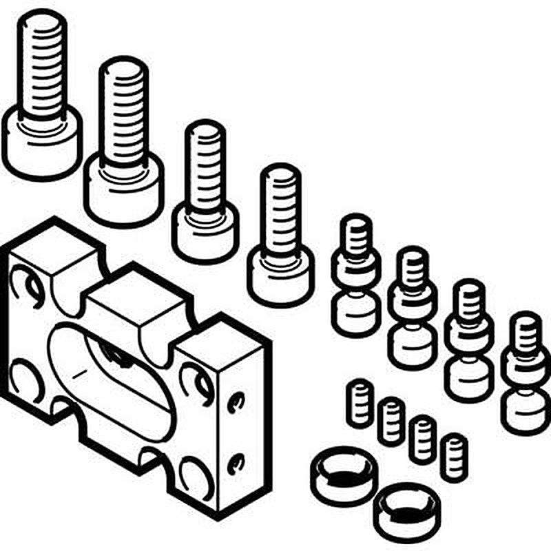 Festo Adapter Kit DHAA-G-G6-12-B11-20, For Use With Pneumatic Cylinder & Actuator