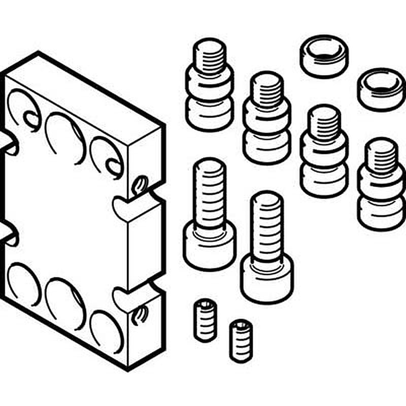Festo Adapter Kit DHAA-G-G6-20-B11-25, For Use With Pneumatic Cylinder & Actuator