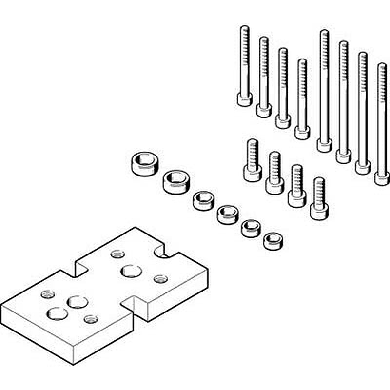 Festo Adapter Kit DHAA-G-H2-20-B8-35, For Use With Pneumatic Cylinder & Actuator