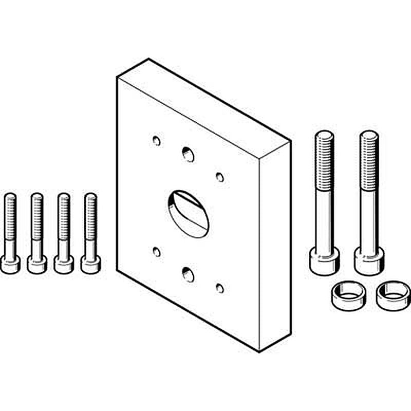 Festo Adapter Kit DHAA-G-H2-25-B6-40, For Use With Pneumatic Cylinder & Actuator