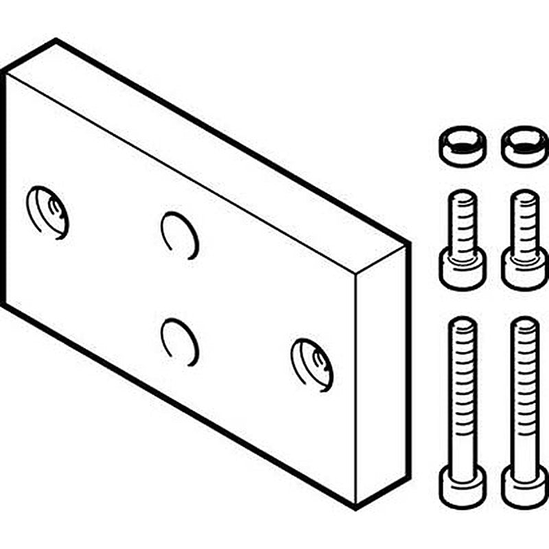 Festo Adapter Kit DHAA-G-Q11-20-B6-14-60/80, For Use With Pneumatic Cylinder & Actuator