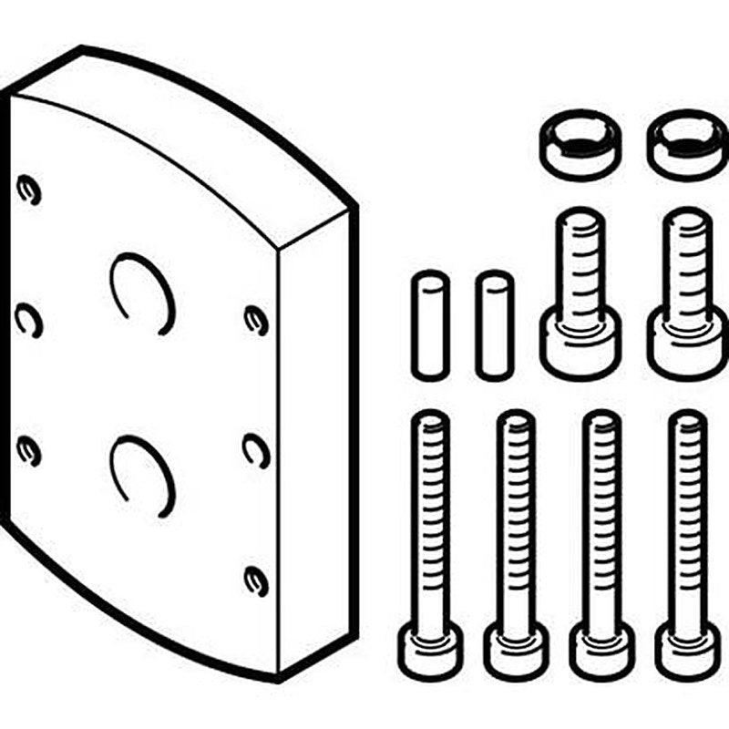 Festo Adapter Kit DHAA-G-Q11-35/40-B5-32, For Use With Pneumatic Cylinder & Actuator
