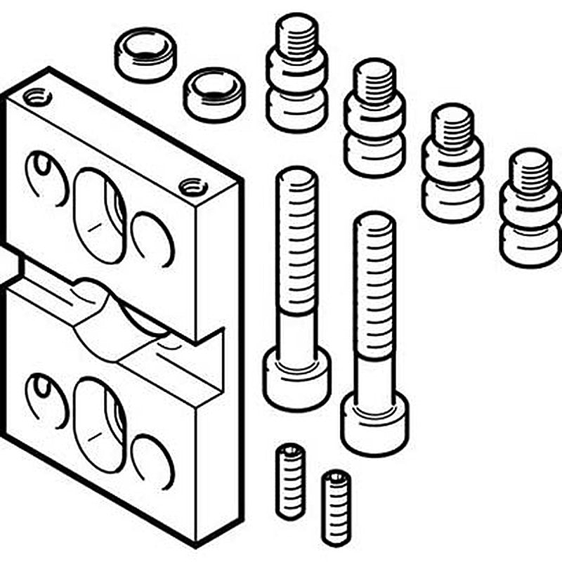 Festo Adapter Kit DHAA-G-Q5-25-E-B11-25, For Use With Pneumatic Cylinder & Actuator