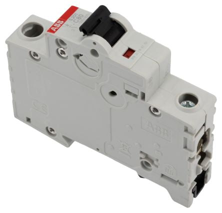 ABB System Pro M Compact S200 Miniature Circuit Breaker, 1-Pole, 80A, Type C, 440V ac AC, 60 V dc DC, 6 kA Breaking