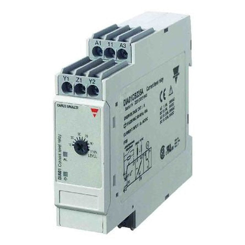 Carlo Gavazzi Monitoring Relay, 1 Phase, SPDT, DIN Rail, 0.5A to 5A, 115V ac, 230 V ac