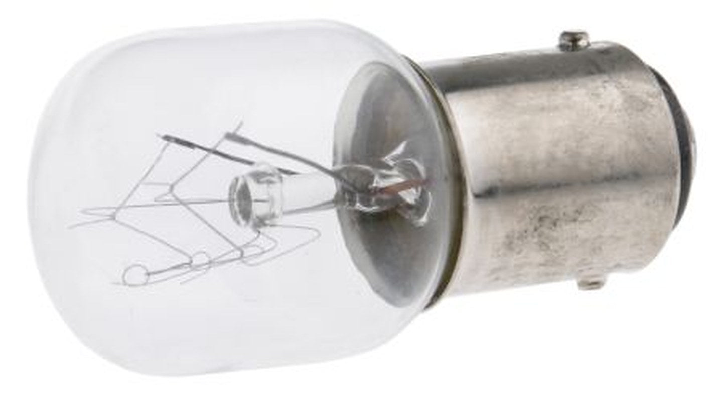 Schneider Electric BA15D Incandescent Bulb, Clear, 230V