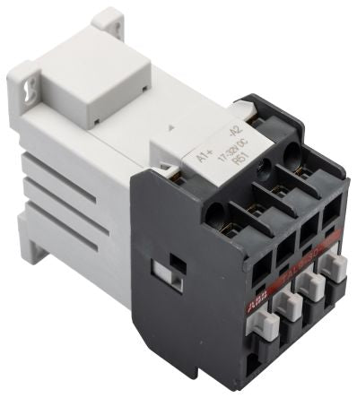 ABB TAL Contactor, 17V, 32 V Coil, 3-Pole, 4 A, 5.5 kW 17V, 32 V, 4 NO, 690V