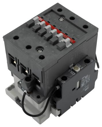 ABB TAE Contactor, 152V, 264 V Coil, 3-Pole, 4 A, 30 kW 152V, 264 V, 4 NO/1 NC, 1kV