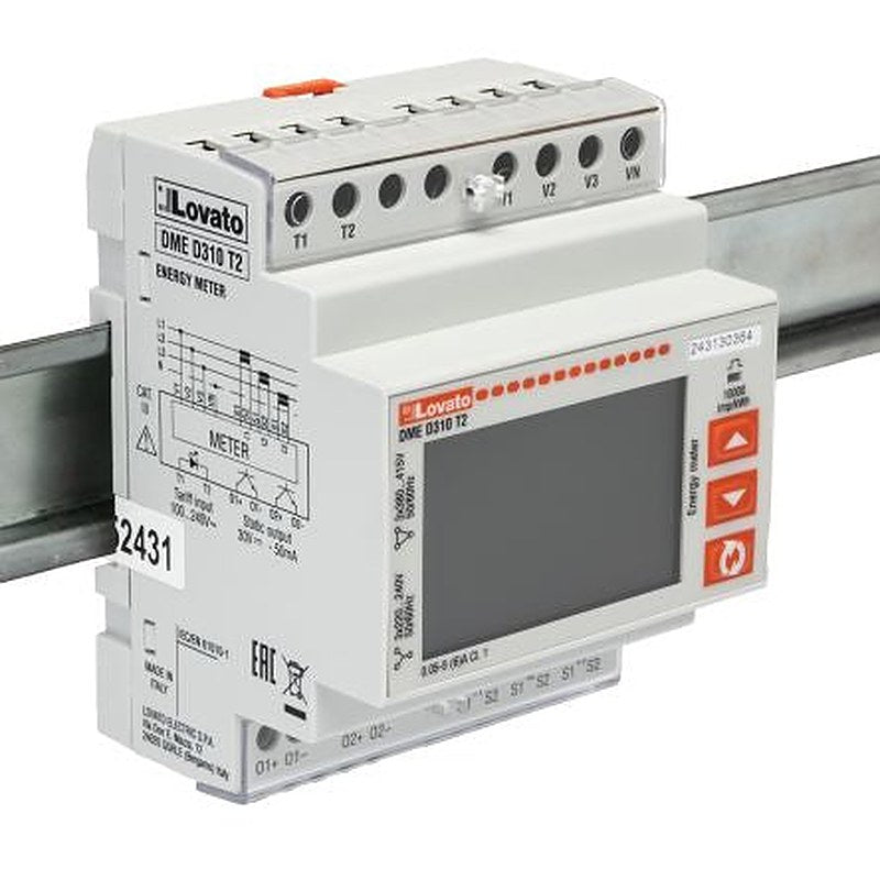 Lovato 3 Phase LCD Energy Meter, Type Digital