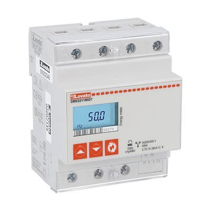 Lovato 3 Phase LCD Energy Meter, Type Energy Meter