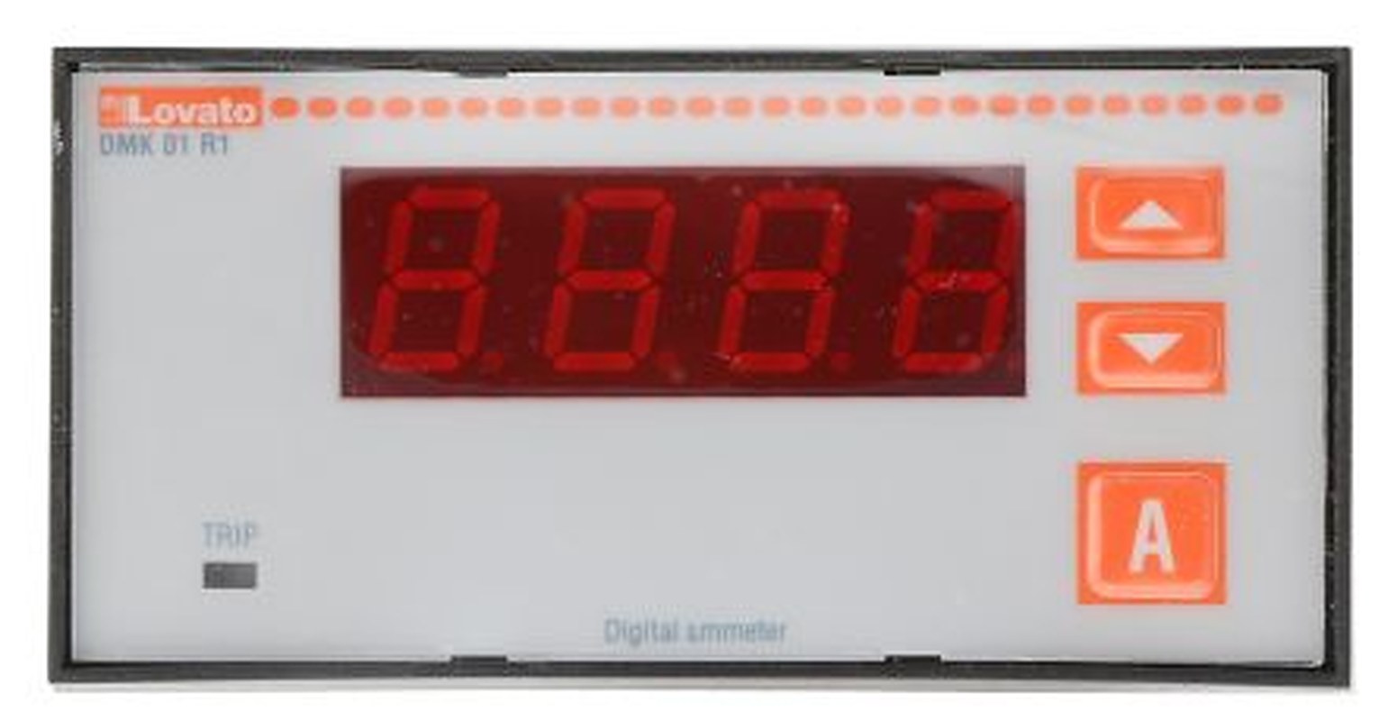Lovato DMK 01 - DMK 81 Digital Ammeter 10000 A AC, 45 mm x 91 mm, ±0.5 %