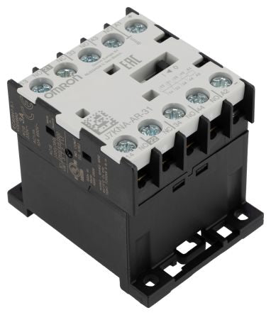 Omron J7KNA Contactor Relay, 24V dc Coil, 4-Pole, 10 A 24V dc, 3 NO/1 NC, 888V