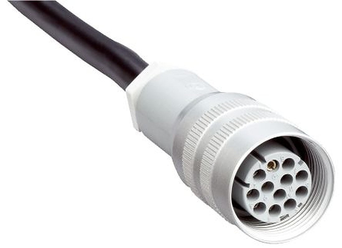 SICK Female 12 way M26, Straight to Unterminated Free Cable End Connector Cable, 20 m