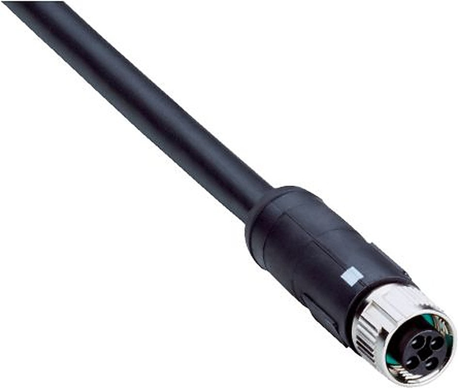 SICK Female 12 way M12, Straight to Unterminated 4 way Free Cable End Connector Cable, 1.5 m