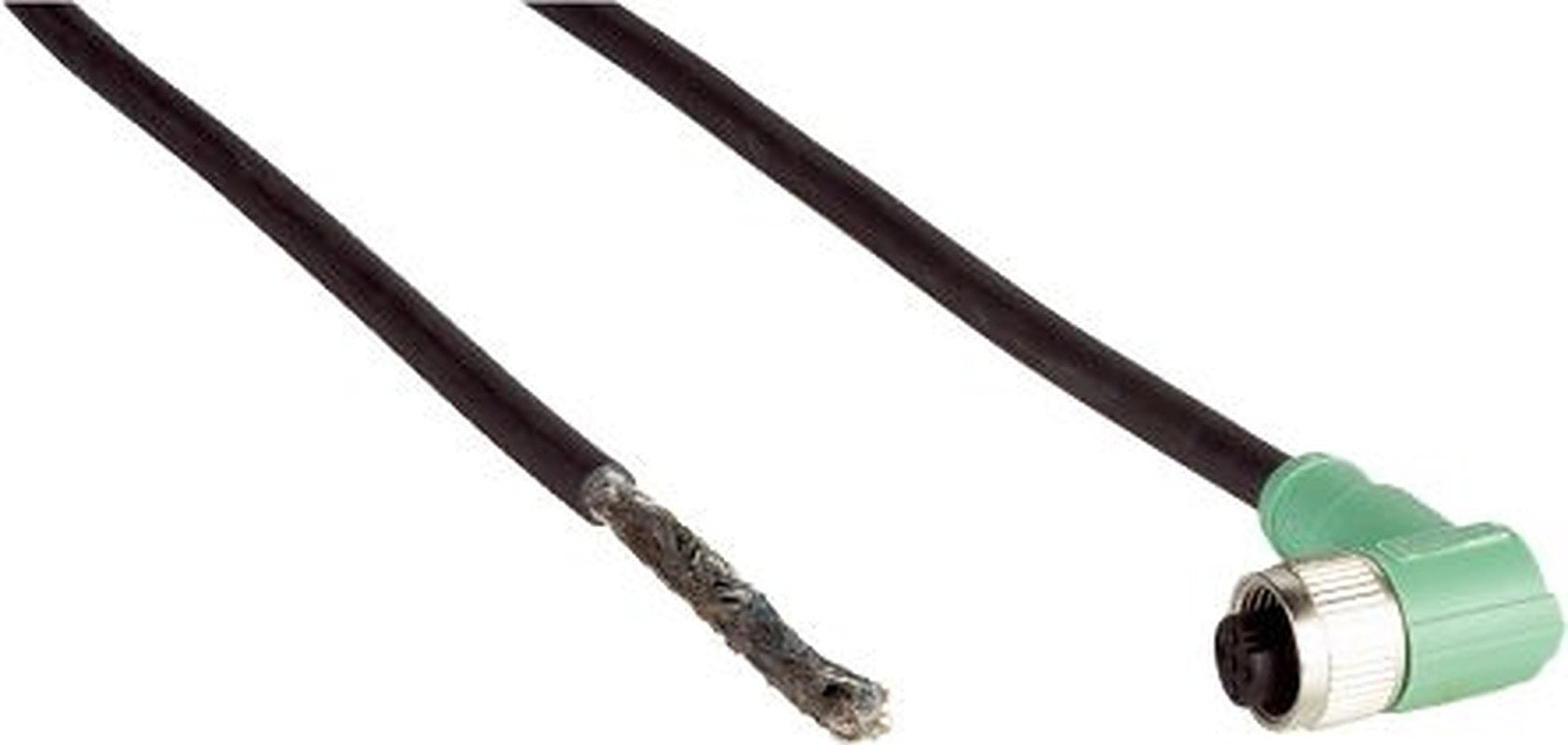 SICK Female 12 way M12, Right Angle to Unterminated 5 way Free Cable End Connector Cable, 10 m