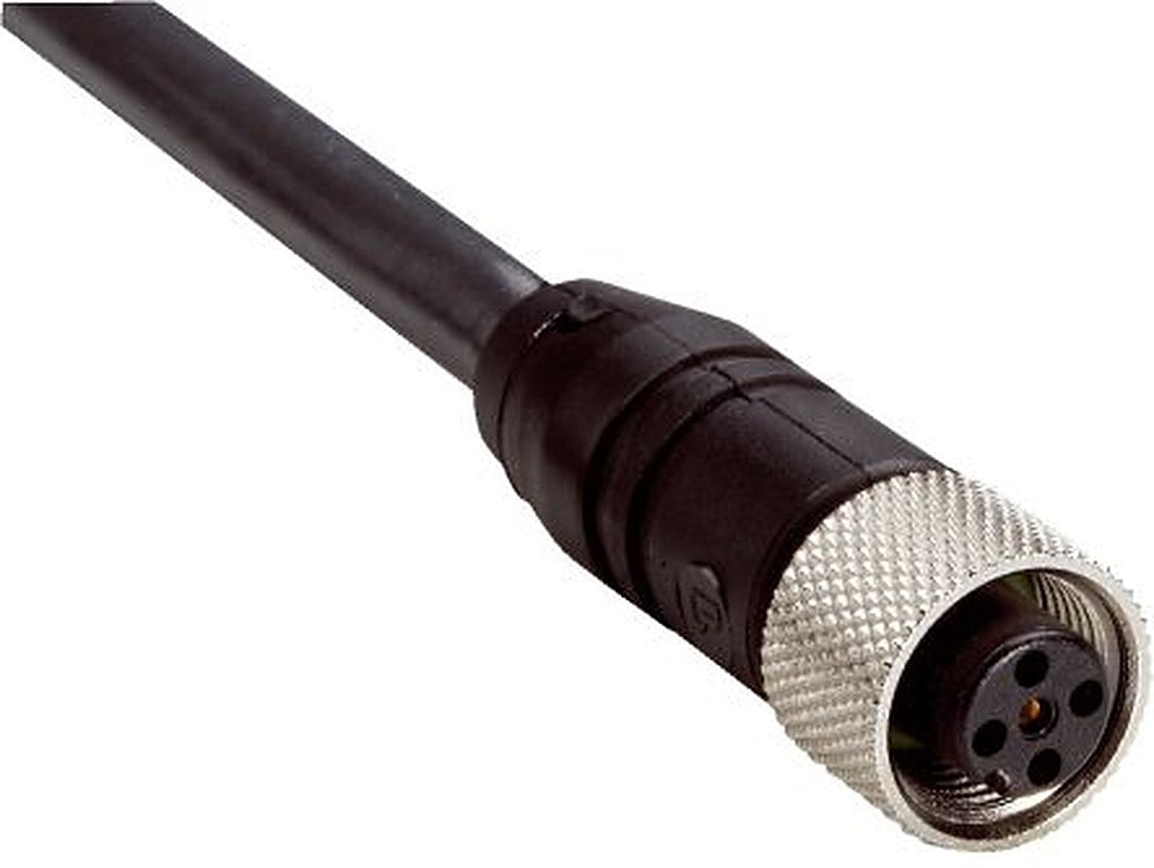SICK Female 8 way M12, Straight to Unterminated Free Cable End Connector Cable, 10 m