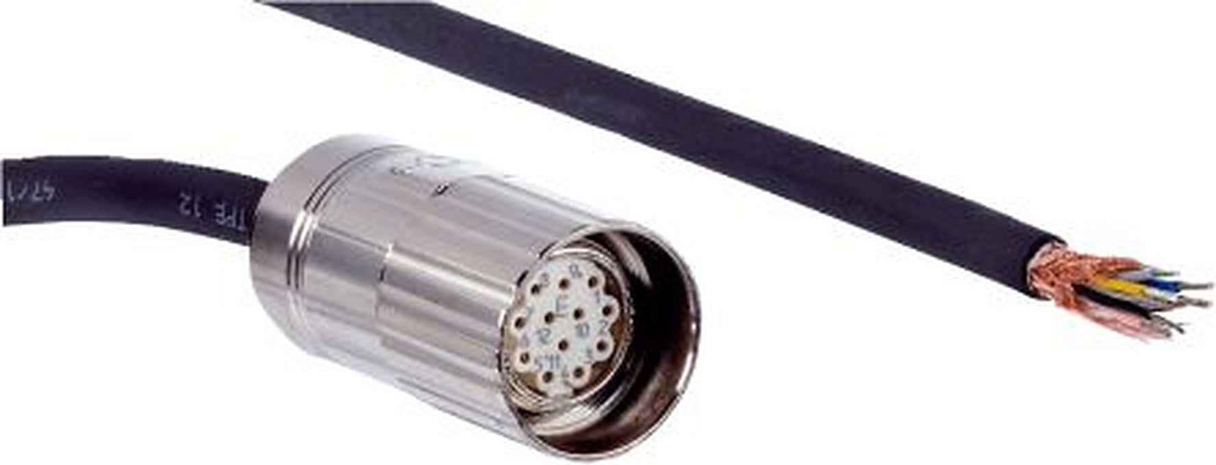 SICK Female 12 way M23, Straight to Unterminated Free Cable End Connector Cable, 7 m