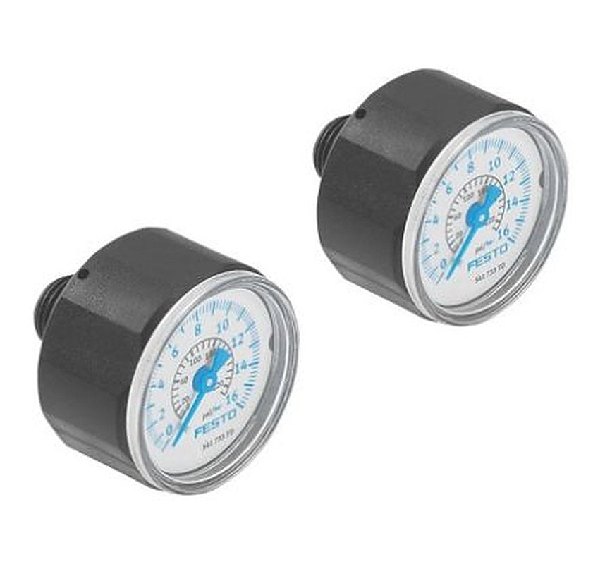 Festo R 1/8 in Male Bourdon tube pressure gauge, 27 mm, 10 bar