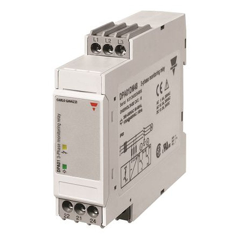 Carlo Gavazzi Monitoring Relay, 3 Phase, 208/690 V ac Monitor Range, 1 NO/1 NC, 208V ac, 690 V ac