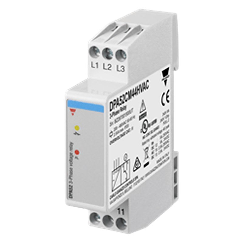 Carlo Gavazzi Relay, 3 Phase, SPDT, DIN Rail, 480V ac