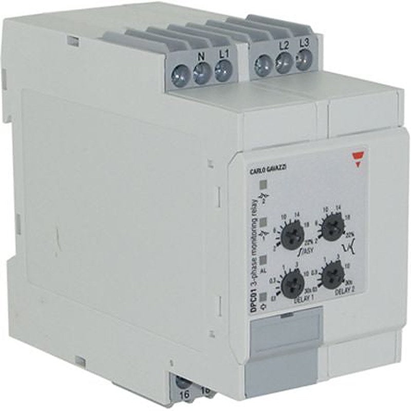 Carlo Gavazzi Monitoring Relay, 3 Phase, 510/793 V ac Monitor Range, SPDT, DIN Rail, 600V ac, 690 V ac 24 V dc