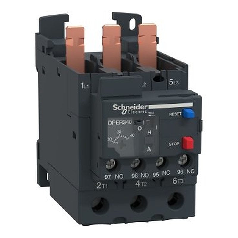 Thermal overload relay,Easy TeSys DPER,30…40A,class 10 (Thermal overload relay Easy TeSys DPER) is a Schneider Electric product. Designed for reliable performance and long service life. Available across Iraq — contact us for pricing and delivery options.