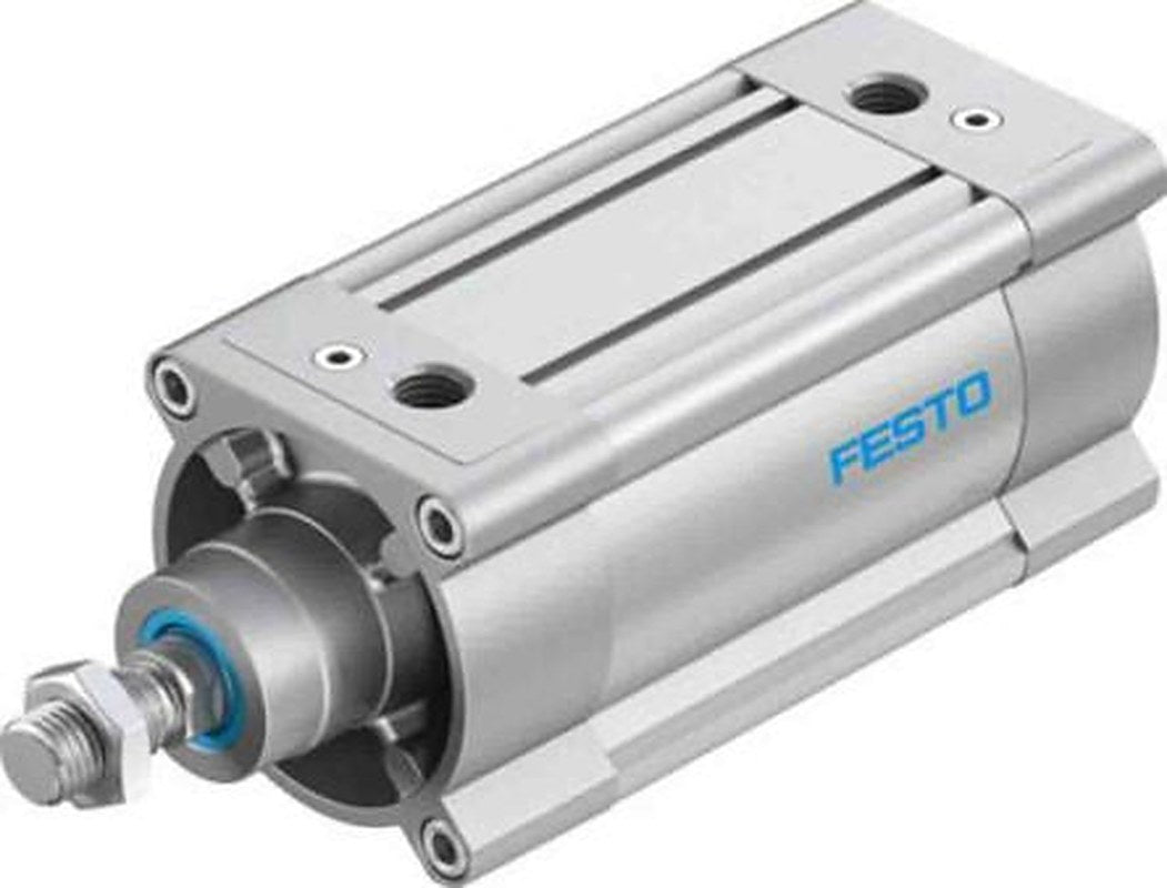 Festo Pneumatic Piston Rod Cylinder - 1384808 100 mm Bore, 100 mm DSBC Series, Double Acting Acting