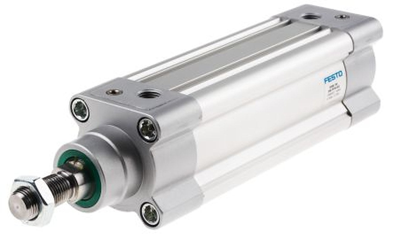 Festo Pneumatic Piston Rod Cylinder - 1366952 50 mm Bore, 100 mm DSBC Series, Double Acting Acting