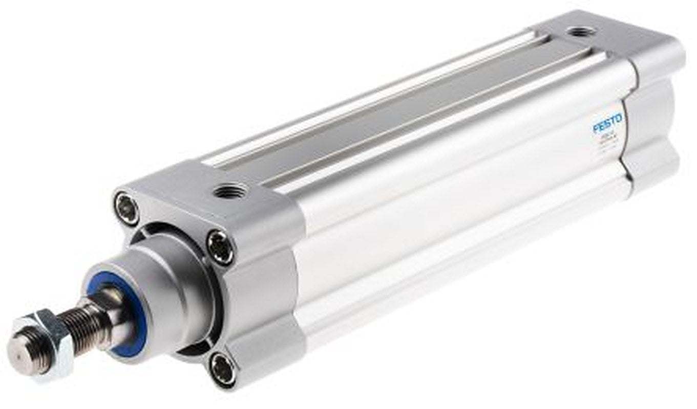 Festo Pneumatic Piston Rod Cylinder - 2102632 50 mm Bore, 150 mm DSBC Series, Double Acting Acting