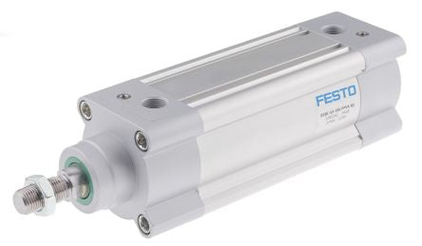 Festo Pneumatic Piston Rod Cylinder - 1383582 63 mm Bore, 100 mm DSBC Series, Double Acting Acting