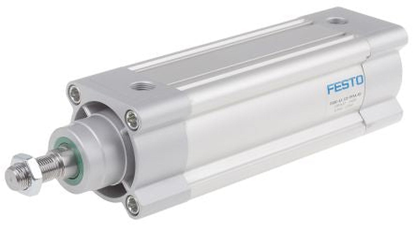 Festo Pneumatic Piston Rod Cylinder - 1383637 63 mm Bore, 125 mm DSBC Series, Double Acting Acting