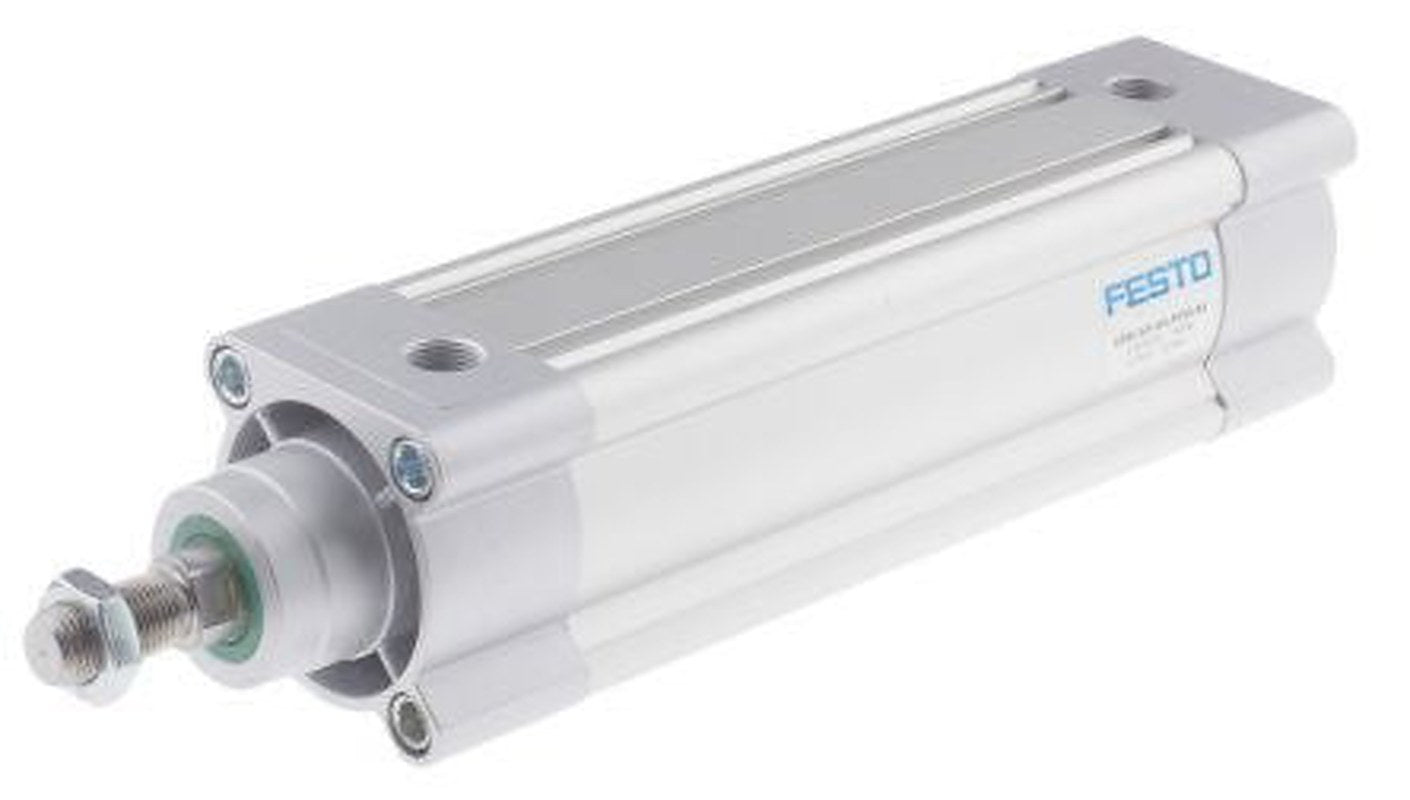 Festo Pneumatic Piston Rod Cylinder - 2125494 63 mm Bore, 150 mm DSBC Series, Double Acting Acting