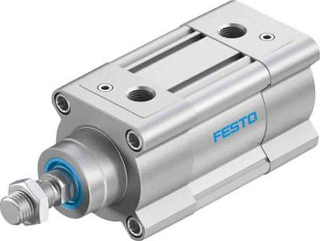 Festo Pneumatic Piston Rod Cylinder - 2125490 63 mm Bore, 20 mm DSBC Series, Double Acting Acting