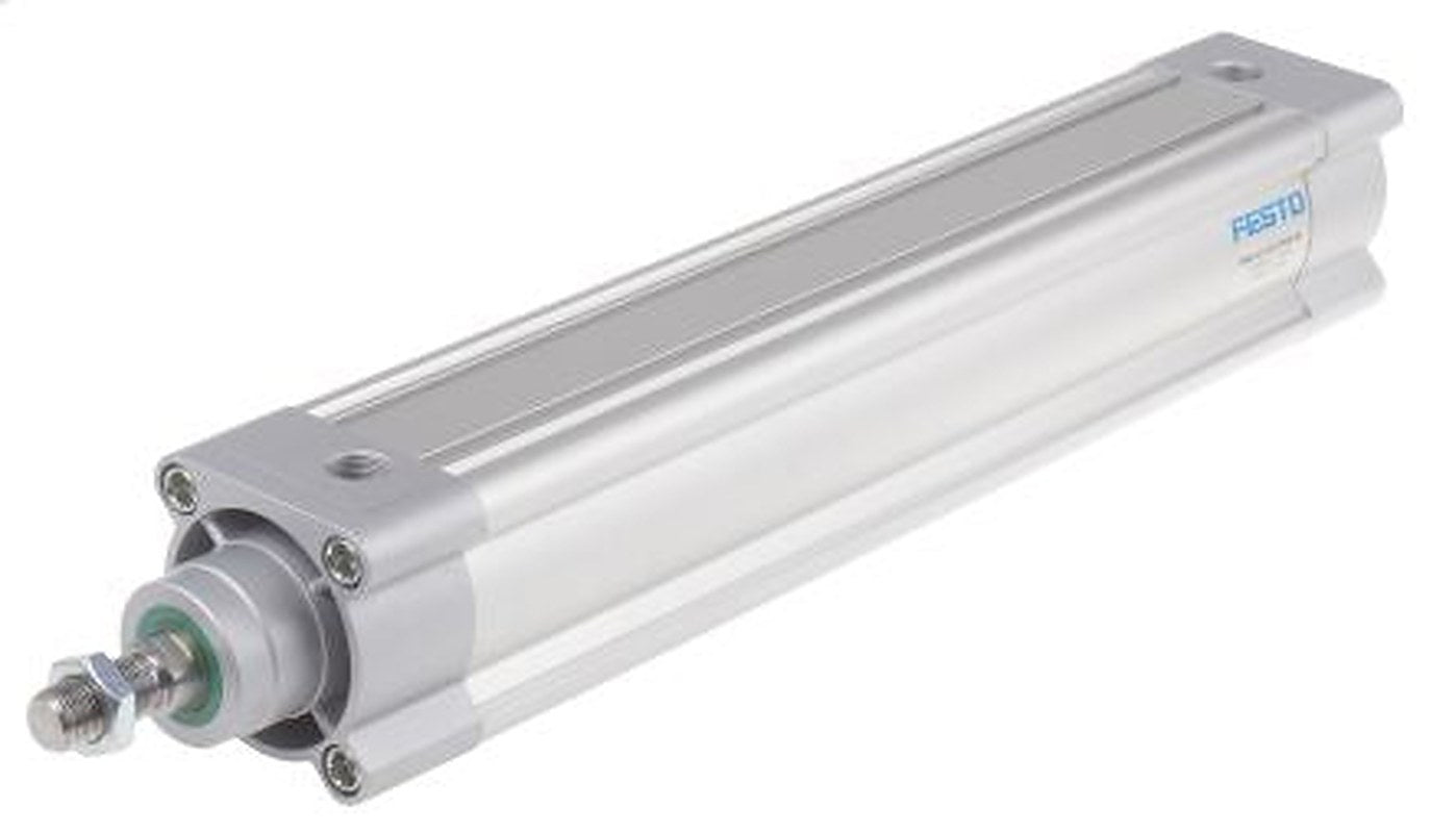 Festo Pneumatic Piston Rod Cylinder - 1383641 63 mm Bore, 320 mm DSBC Series, Double Acting Acting