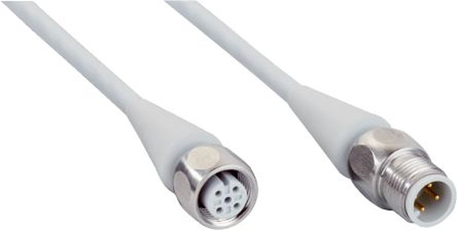 SICK Female 4 way Straight to Male 4 way Straight Sensor Actuator Cable, 2 m